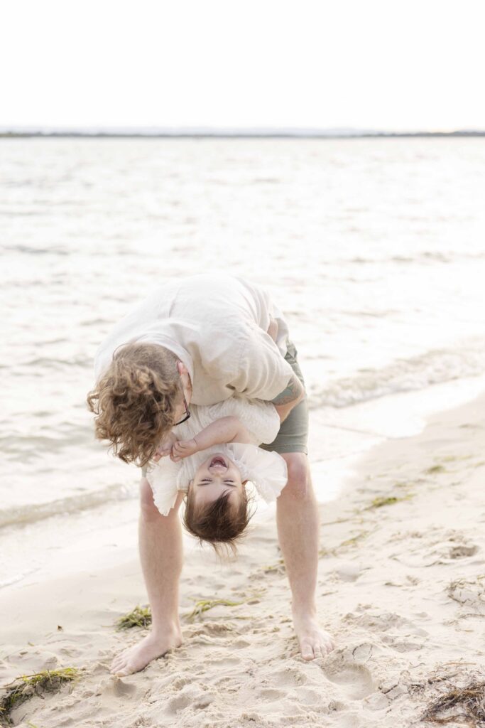 Dad playing with his little girl | Brisbane Family Photos | Sharon Joseph Photography | 