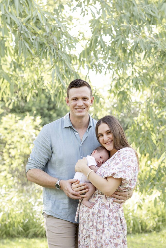 Outdoor Newborn photoshoot outfits. Brisbane Family Photographer. Sharon Joseph