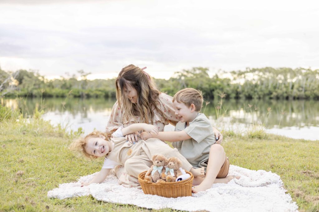 Mother and sons at a Riverside Park in Brisbane. Sharon Joseph Photography
