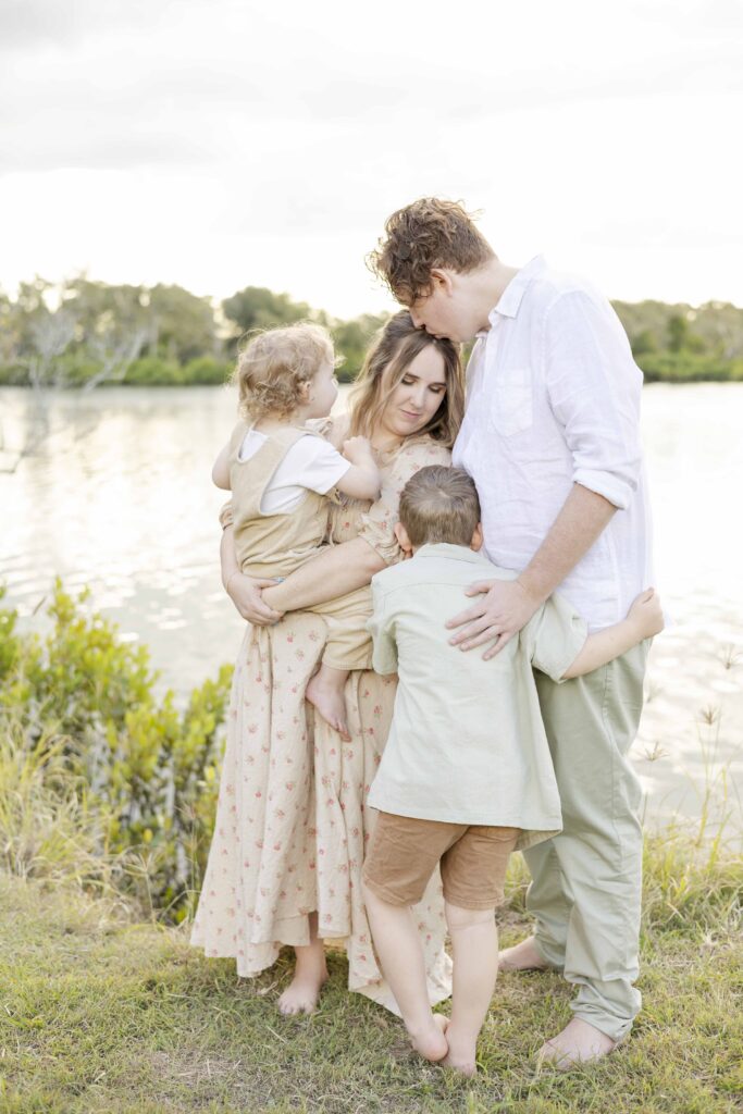 Family Photoshoot at a Riverside Park in Brisbane. Sharon Joseph Photography