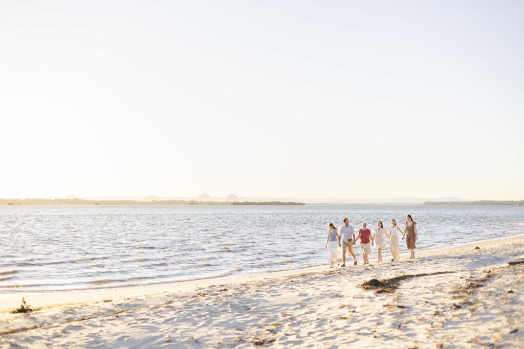 Beach family photoshoot with teenagers by Sharon Joseph Photography