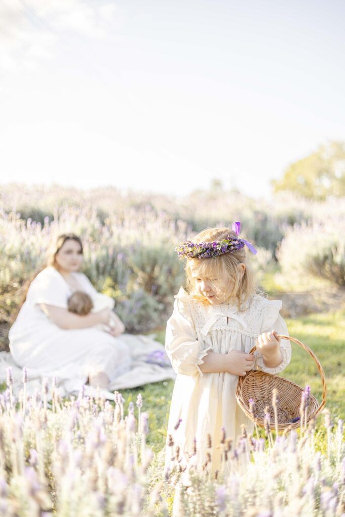 Motherhood photography Lavender Field