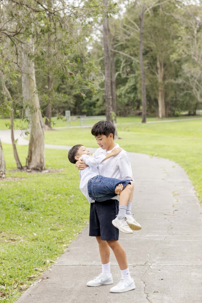 Family Photoshoot with boys at a Nature Reserve in Brisbane | Sharon Joseph Photography