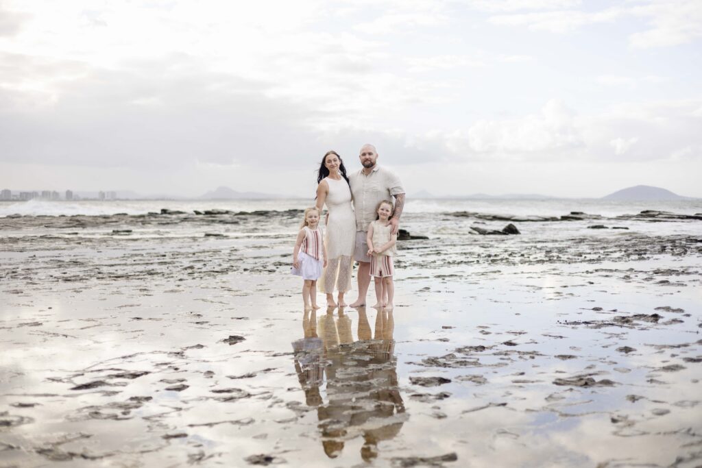Family portrait at Point Cartwright