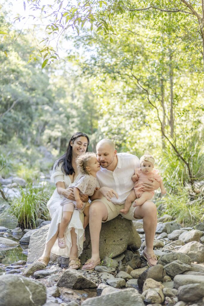 Family at Creek near Brisbane