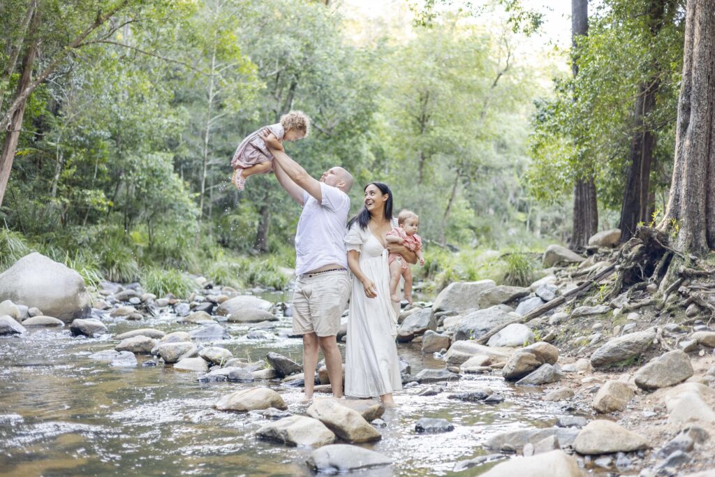 Cedar Creek - great for kids, shallow water, gentle cascades, lush green trees